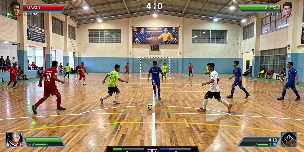 Tampilan layar awal yang menarik dengan karakter utama.