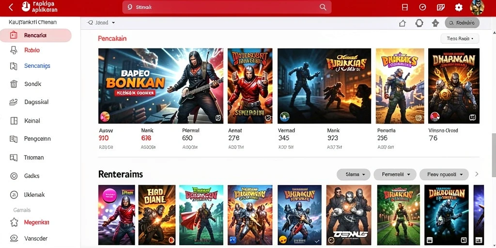 Tampilan antarmuka yang menarik dan intuitif.