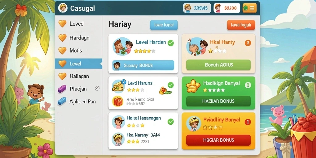 Tampilan antarmuka utama ORMASTOTO yang menarik.