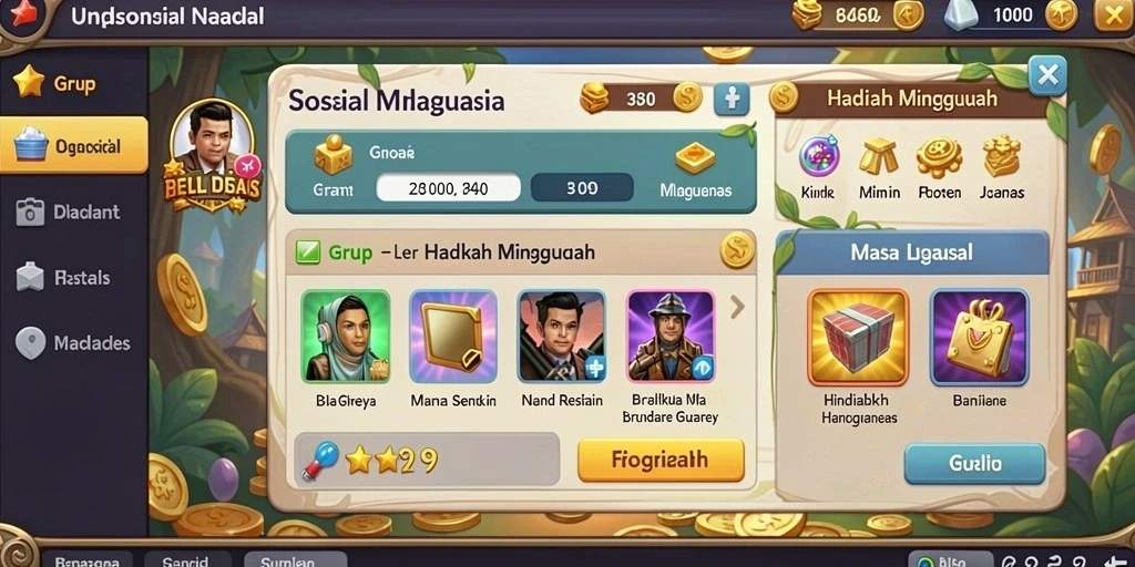 Tangkapan layar menampilkan antarmuka pengguna yang ramah.